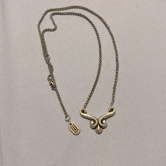 James Avery sterling silver double scroll necklace— rare! - Picture 3 of 6